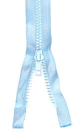 Блискавка тракторна №5 Світло Блакитний пластикова довжина 65см 1Б