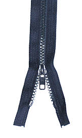 Блискавка тракторна №5 темно синя, океан пластикова довжина 75см 1Б