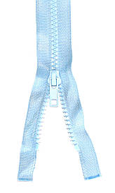 Блискавка тракторна №5 Світло Блакитний пластикова довжина 75см 1Б