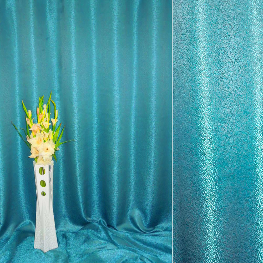 Атлас жакард 2-х-стор. для штор точки сіро-блакитний, ш.280