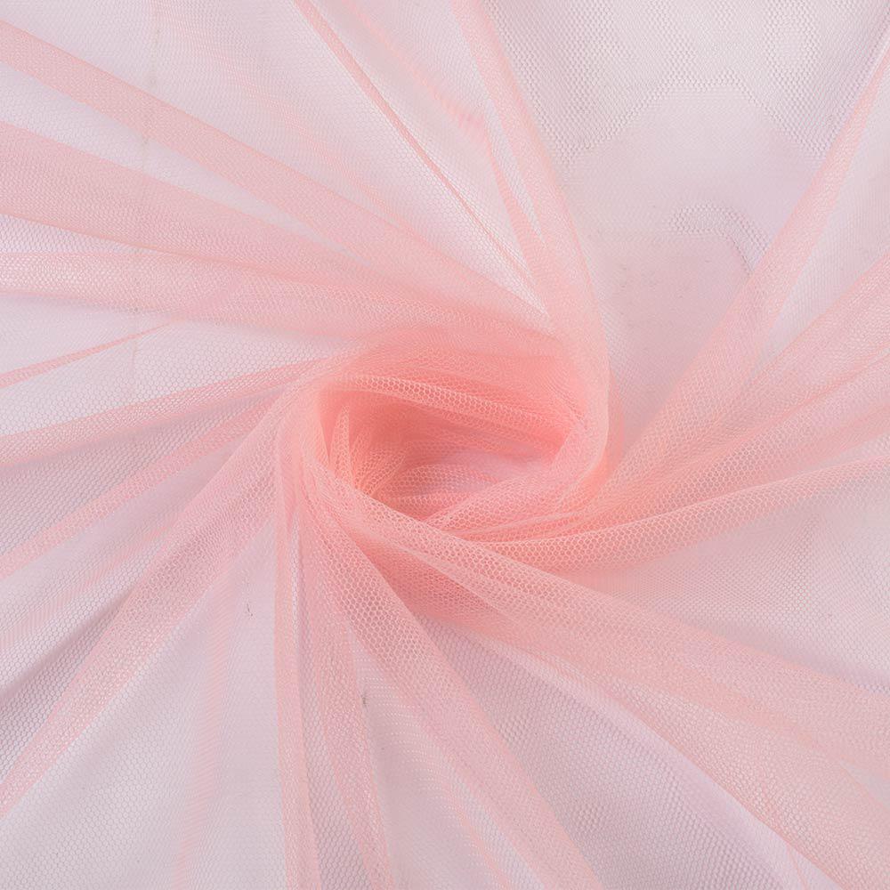 Сітка м'яка тонка молочно-рожева, ш.165