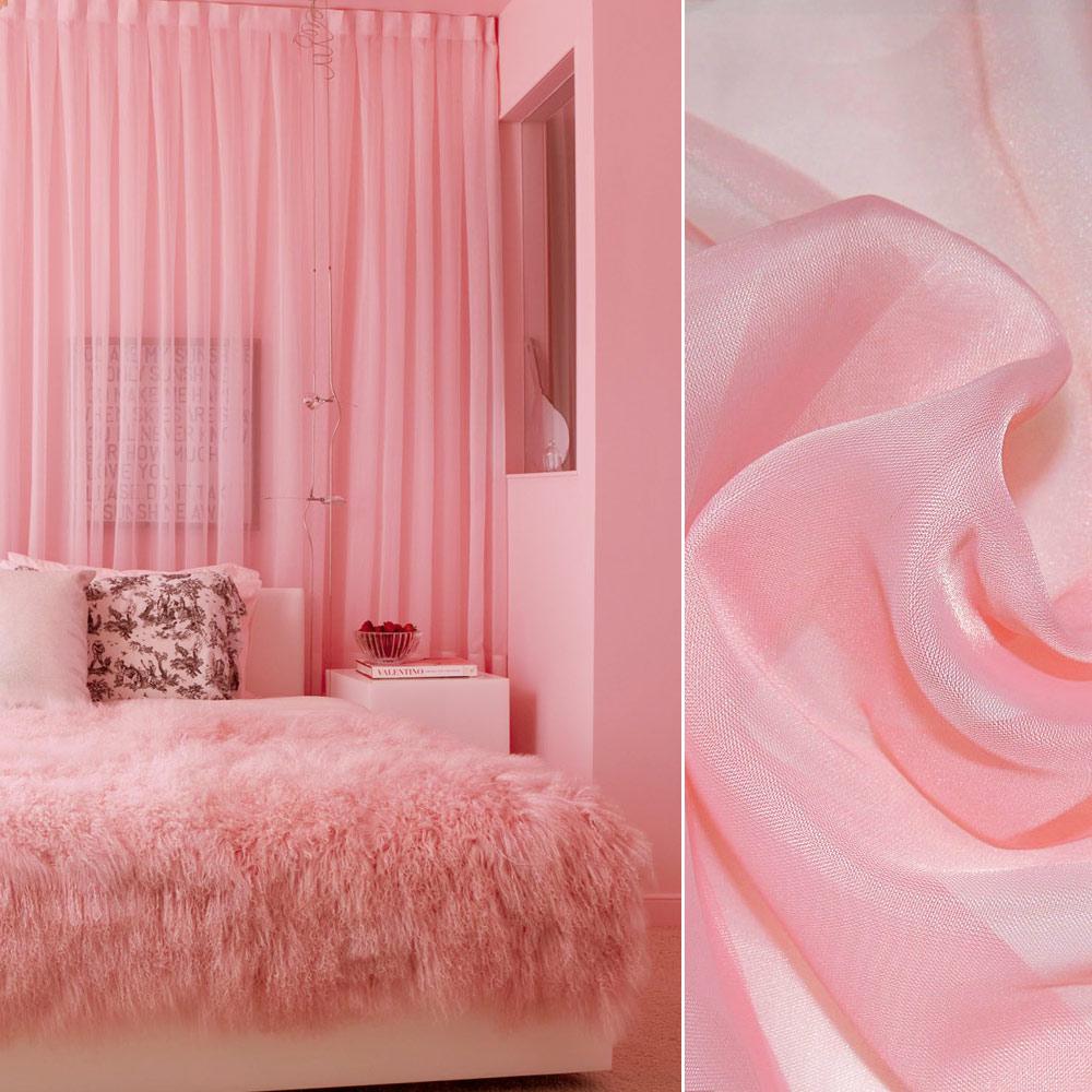 Вуаль тюль шифон чайна троянда, ш.280