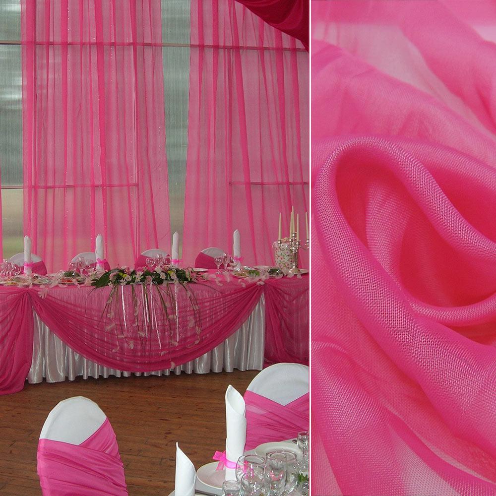 Вуаль тюль шифон малинова, ш.280