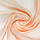 Вуаль тюль шифон оранжево-молочна, ш.280, фото 2