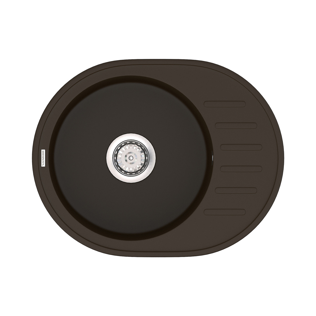 Гранітна мийка Vankor Lira LMO 02.57 Chocolate 5745, фото 1