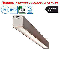 Промышленный светодиодный накладной светильник для производственного освещения ip44 яркий 55 Вт аналог дрл 250