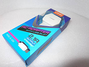 Мережеве ЗП LDNIO DL-AC61 на 2USB (2.1A) + micro USB, фото 5