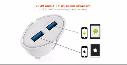 Мережеве ЗП LDNIO A2271 на 2USB (2.1A) для iPhone5/6, фото 3