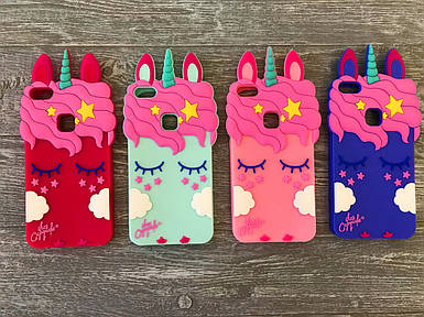 Гумовий 3D чохол для Huawei P8 Lite My little pony (4 кольори)