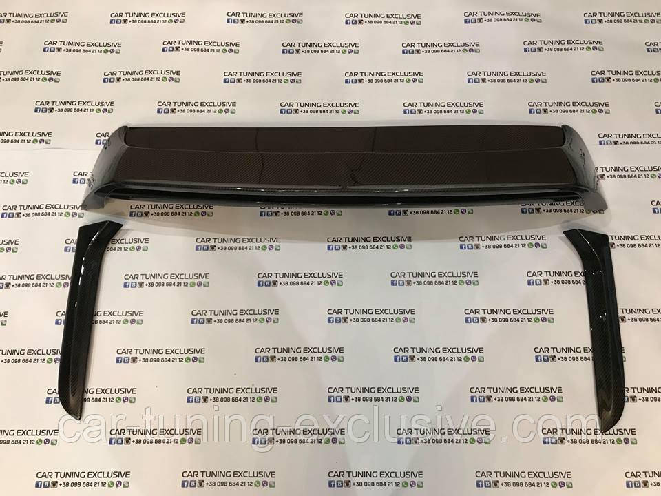 Roof spoiler and extension for Bentley Bentayga