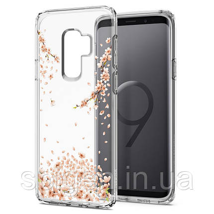 Чохол Spigen для Samsung Galaxy S9 Plus Liquid Crystal Blossom, Crystal Clear (593CS22914), фото 1