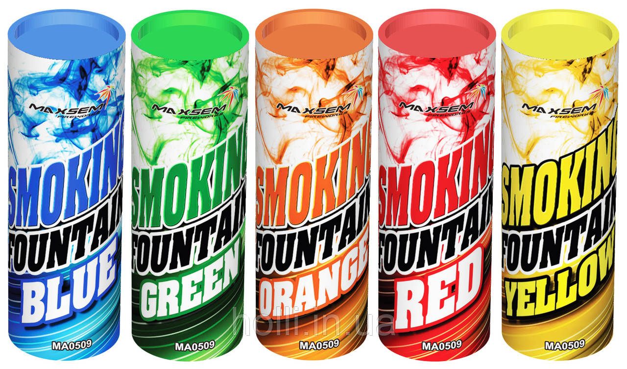 Кольоровий дим (найнасиченіший (дим09), димова шашка, кольоровий дим, 45 сек., Цветные дымовые шашки