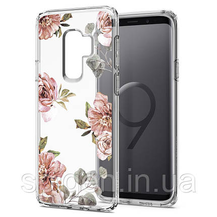 Чохол Spigen для Samsung S9 Plus Liquid Crystal Blossom, Flower, фото 1