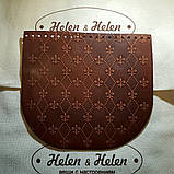 Клапан для сумки з тисненням "Лілії", фото 3