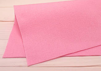 Китайський м'який фетр 1,3 мм (100х110 см) - №9 Світло-рожевий