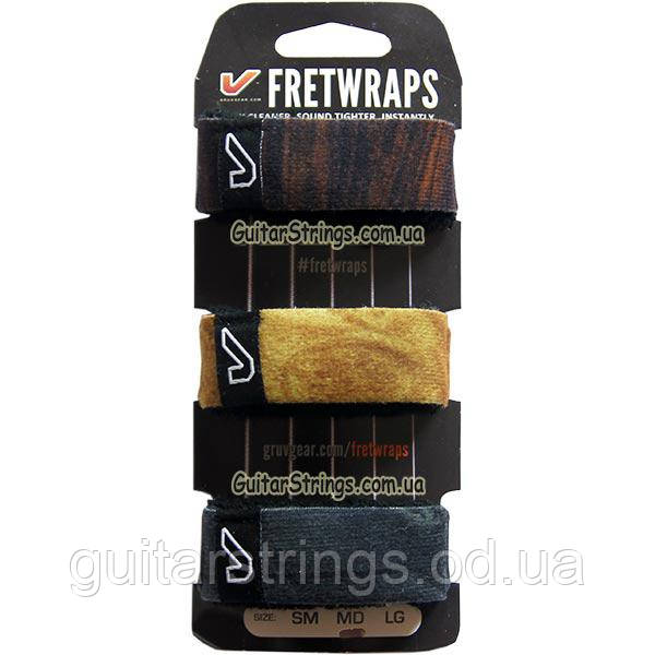 Gruv Gear FW-3PK-WOD-MD FretWraps 3-Pack Wood Medium, фото 1