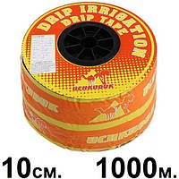 Стрічка Drip Tape UCHKUDUK з інтервалом емітера 10 см 1.4 L бухта 1000 м