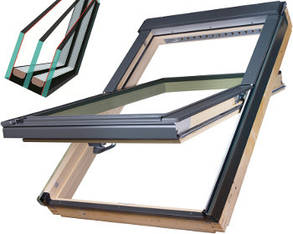 Мансардне вікно двокамерне Fakro FTZ-V U4 Двокамерні дахові вікна Факро аргон FTZ-V U4