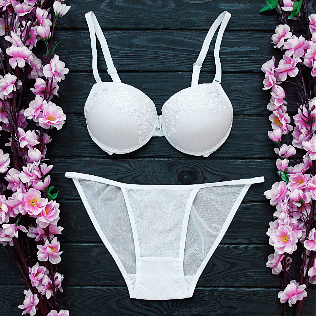 Комплект нижнего белья с бюстгальтером push-up Dominant Турция B80, B85 ...