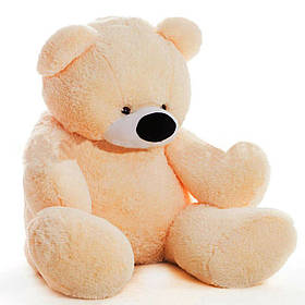 Великий плюшевий ведмідь Тедді 140 см. М'яка іграшка на день народження Персиковий