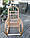 Крісло гойдалка ротангова зручна світло-коричнева, фото 3