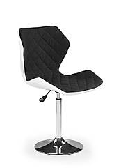 Барний стілець MATRIX 2 біло-чорний Halmar