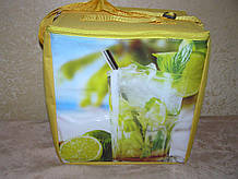 Термосумка пляжна/ ізотермічна сумка 18 л., 30х20х36 см (лимонна)