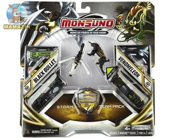 Игровой набор Monsuno S.T.O.R.M. BLACK BULLET и VENOMELEON (Сombat 2-Packs) W4 34439-42935-MO