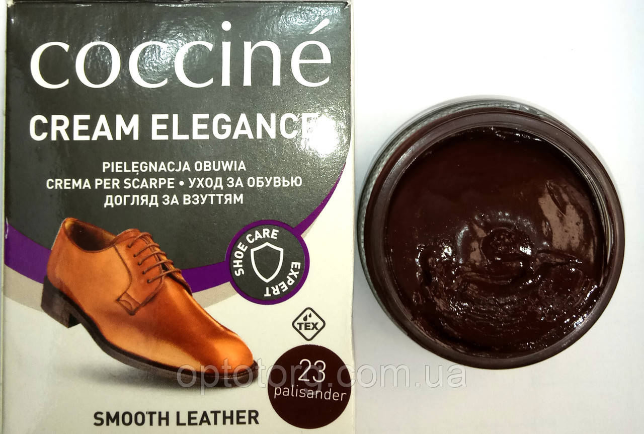 Крем Коричневий полісандр Кочині Coccine для гладкої шкіри з губкою 50мл