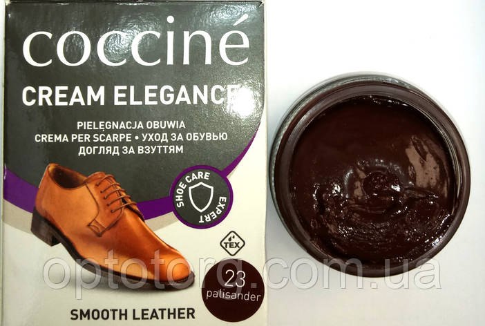 Крем Коричневий полісандр Кочині Coccine для гладкої шкіри з губкою 50мл, фото 1