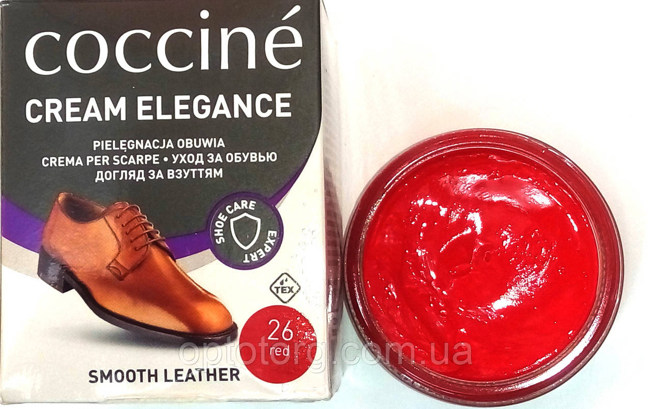 Крем Червоний Кочині Coccine для гладкої шкіри з губкою 50мл