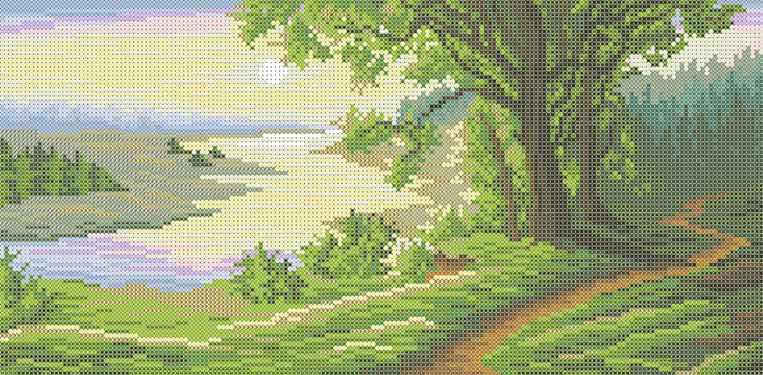 Схема для вишивання бісером Дивна долина БІС3-177 (А3), фото 1