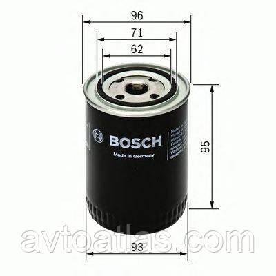 Фільтр оливний ВАЗ 2101-07 2121-21213 21214 2129 2131 (високий 95 мм) (пр. у BOSCH)