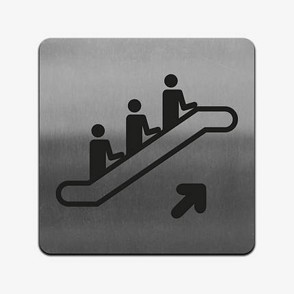 Табличка "Эскалатор" Stainless Steel, фото 3