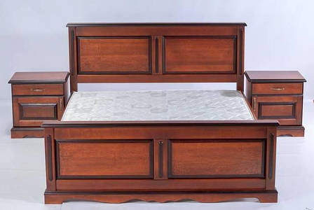 Меблі для спальні з масиву вільхи Жизель RoomerIN, колір горіх, фото 1