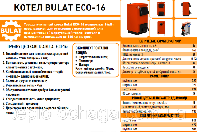 эко 16 котел булат