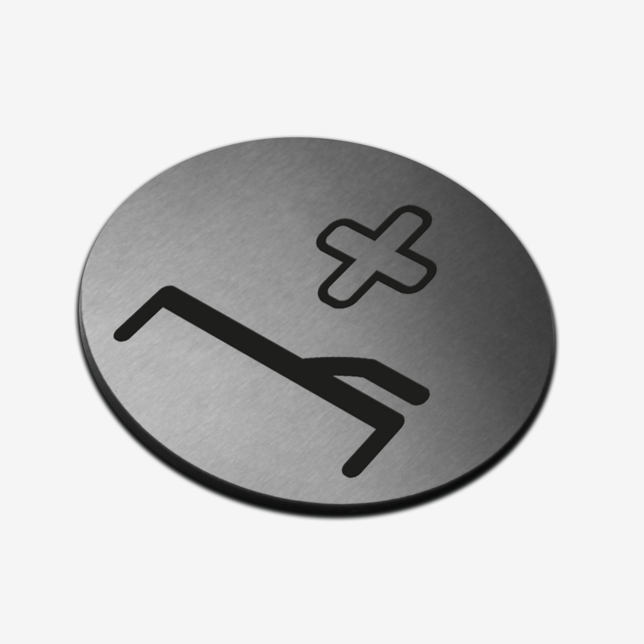 Табличка кругла "Медпункт" Stainless Steel