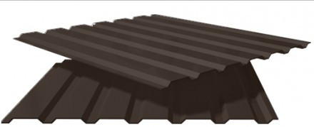 Профнастил для забора двухсторонний коричневый Т 18 толщиной 0,45 мм - фото 8 - id-p696447583