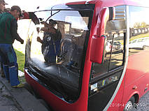 Изготовление и замена лобового стекла на Temsa Opalin в Никополе (Украина). 8