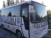 Изготовление и замена лобового стекла на автобус Isuzu MD 27 в Никополе (Украина). 5