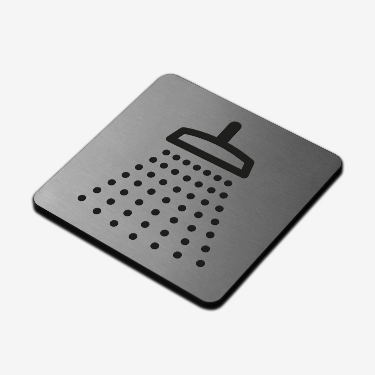 Табличка "Душ" Stainless Steel