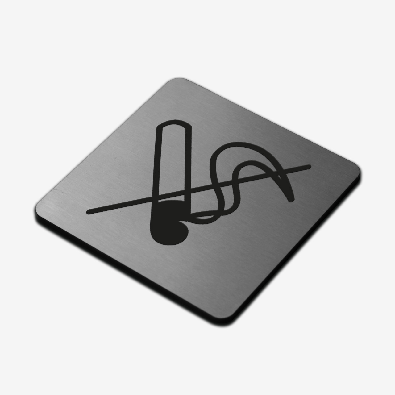 Табличка "Не палити" Stainless Steel