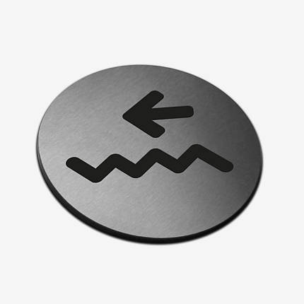 Табличка кругла "Навігаційна" Stainless Steel, фото 1