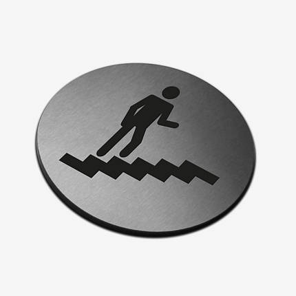 Табличка кругла "Навігаційна" Stainless Steel, фото 1