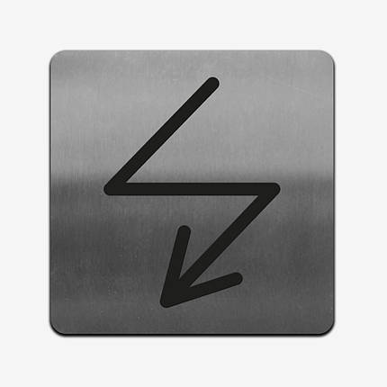 Табличка "Електрика" Stainless Steel, фото 3