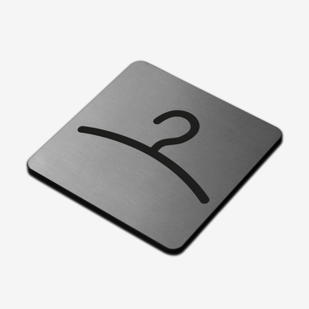 Табличка "Гардероб" Stainless Steel
