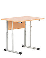 Парта для школяра E-176/1 (16) одномісна регулюється по висоті каркас alu (Новий Стиль ТМ)