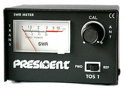 President TOS-1. КСХ-метр 27 МГц. Прибор для вимірювання КСХ