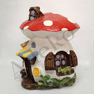 Декоративна фігура Гриб Будиночок 35 см