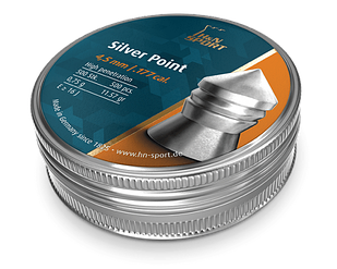 Кулі пневматичні H&N Silver Point 0.75 гр (500 шт) Кулі для воздушки Кульки 4.5 мм